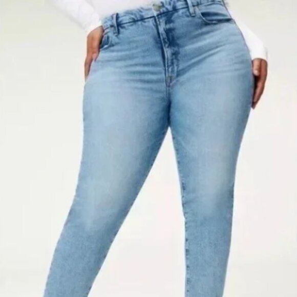 Good American Good Legs Straight Jeans 20 - Picture 1 of 8